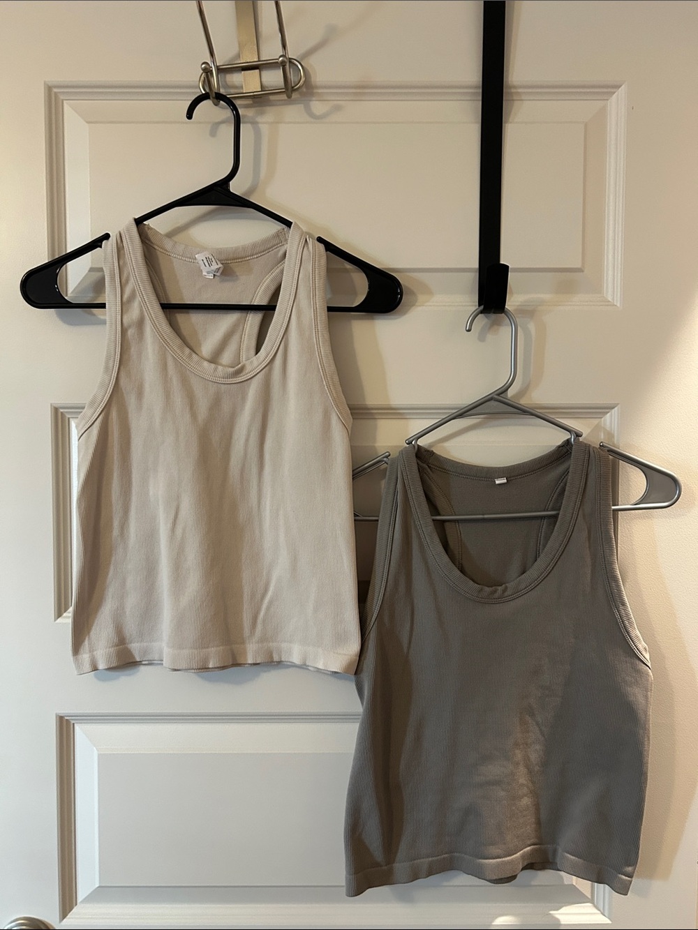 90 Degree By Reflex Tank Tops in Cream & Gray